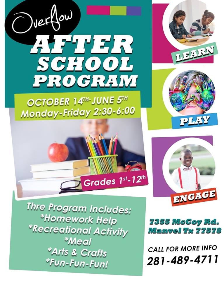 Free Afterschool Program from 2:30pm-6pm